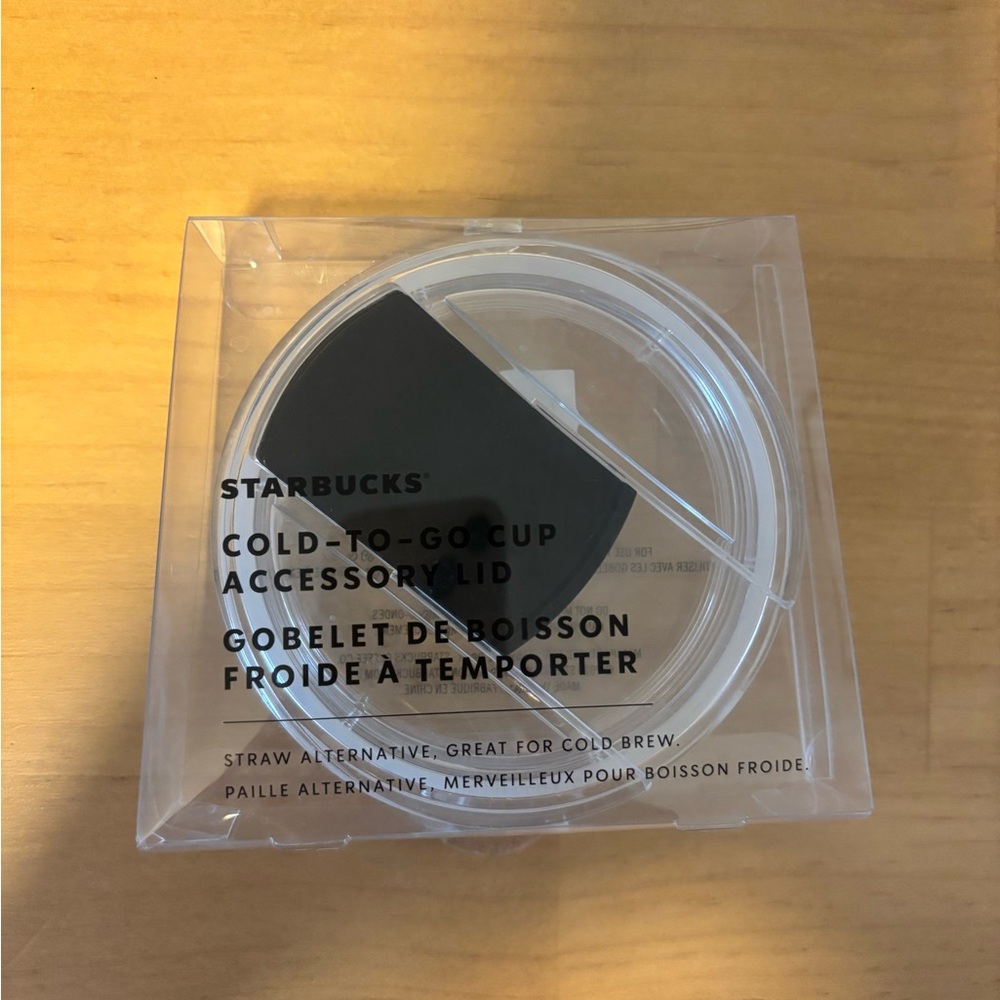 Starbucks Black Cold-To-Go Cup Accessory Lid